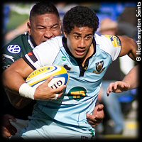 London Irish Northampton Saints Ken Pisi try